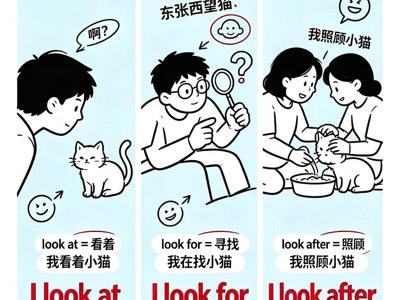 知识萌芽园：不要小看了英语里的介词。介词小小一变，小猫命运直接改写！#英语学习